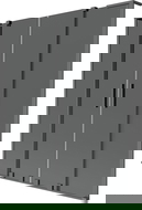 Mexen Velar L Duo kétszárnyú, toló dupla zuhanyfal 150 x 150 cm, grafit, gun metal - 896-150-003-42-95