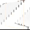 Mexen Velar L Duo paravan cadă duo extensibil 150 x 150 cm, înghețat, aur roz - 896-150-003-32-60