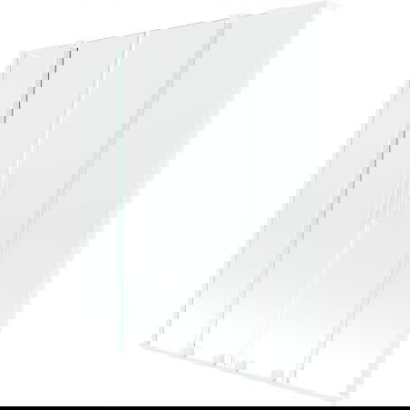 Mexen Velar L Duo paravan de cadă, 2 canaturi glisante 150 x 150 cm, transparent, alb - 896-150-003-02-20