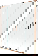 Mexen Velar L Duo paravan de duș, cu 2 panouri glisante 150 x 150 cm, transparent, cupru periat - 896-150-003-02-65