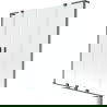 Mexen Velar L Duo panou de cadă extensibil cu 2 aripi 150 x 150 cm, transparent, gri pistol periat - 896-150-003-02-66