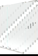 Mexen Velar L Duo kétrészes, 2-szárnyú, 150 x 150 cm-es, átlátszó, szálcsiszolt nikkel felület - 896-150-003-02-97