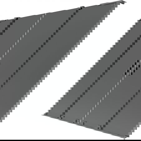 Mexen Velar L Duo 2-szárnyas, 180 x 150 cm-es, grafit színű, szálcsiszolt gun gray fürdőszobai paraván - 896-180-003-42-66