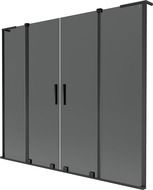 Mexen Velar L Duo paravan de cadă cu 2 uși glisante 200 x 150 cm, grafit, negru - 896-200-003-42-70