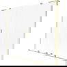 Mexen Velar L Duo paravan cadă, 2 uși glisante, 180 x 150 cm, mat, auriu periat - 896-180-003-32-55