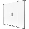 Mexen Velar L Paravan dublu pentru cadă cu 2 aripi glisante 180 x 150 cm, mat, metal armat - 896-180-003-32-95