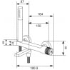 Bateria de baie Mexen Diamond cu set de duș, crom - 71530-00