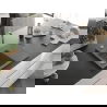 Mexen Ben chiuvetă de bucătărie din granit, cu o cuvă și picurător pe stânga, 600 x 500 mm, gri, sifon crom - 6522605000-71