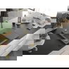 Mexen Ben chiuvetă de granit cu 1 compartiment și scurgător pe stânga 600 x 500 mm, gri, sifon auriu - 6522605000-71-G