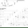 Mexen Ben chiuvetă de granit cu 1 compartiment și scurgător pe stânga 600 x 500 mm, gri, sifon auriu - 6522605000-71-G