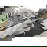 Mexen Ben chiuvetă din granit cu 1 compartiment și picurător dreapta 600 x 500 mm, alb, sifon negru - 6523605000-20-B