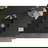 Mexen Ben chiuvetă granitică cu 1 cuvă și picurător dreapta 600 x 500 mm, negru/argintiu metalic, sifon cromat - 6523605000-73