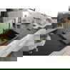 Mexen Ben chiuvetă de granit 1-cameră cu scurgător dreapta 600 x 500 mm negru/argintiu metalic, sifon auriu - 6523605000-73-G