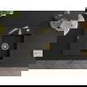 Mexen Ben chiuvetă de granit cu 1 cuvă și picurător dreapta 600 x 500 mm, negru/auriu metalizat, sifon auriu - 6523605000-75-G