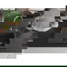 Mexen Ben chiuvetă de granit cu 1 cuvă și scurgător dreapta 600 x 500 mm, negru punctat, sifon crom - 6523605000-76