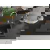 Mexen Ben chiuvetă granit 1 compartiment cu scurgător dreapta 600 x 500 mm, negru presărat, sifon auriu - 6523605000-76-G
