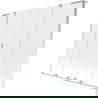 Mexen Velar L Duo paravan cadă 2-bucăți glisant 180 x 150 cm, transparent, crom - 896-180-003-02-01