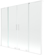 Mexen Velar L Duo kádparaván 2-szárnyú toló 180 x 150 cm, átlátszó, fehér - 896-180-003-02-20