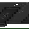 Mexen Ben chiuvetă granit 1-cameră cu scurgător dreapta 600 x 500 mm, negru, sifon negru - 6523605000-77-B