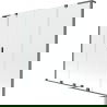 Mexen Velar L Duo paravan cadă cu 2 uși glisante 180 x 150 cm, transparent, gun metal - 896-180-003-02-95