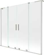 Mexen Velar L Duo panou de cadă cu 2 canaturi glisant 180 x 150 cm, transparent, nichel periat - 896-180-003-02-97