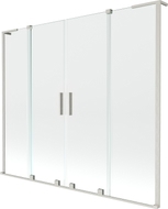 Mexen Velar L Paravan de baie Duo cu 2 uși glisante 180 x 150 cm, transparent, nichel periat - 896-180-003-02-97