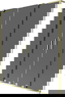 Mexen Velar L Duo kádparaván, 2 szárnyú tolható, 140 x 150 cm, grafit, arany kefélt - 896-140-003-42-55