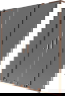 Mexen Velar L Duo 2-szárnyú toló kádparaván 140 x 150 cm, grafit, rózsaarany - 896-140-003-42-60