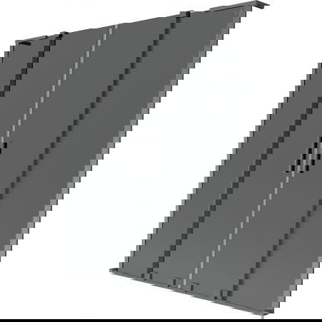 Mexen Velar L Duo paravan pentru cadă, 2 canaturi, glisant, 140 x 150 cm, grafit, gri pistol periat - 896-140-003-42-66