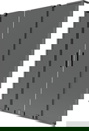 Mexen Velar L Duo paravan cadă cu 2 uși glisante 140 x 150 cm, grafit, gun metal - 896-140-003-42-95