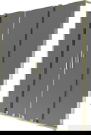 Mexen Velar L Duo 2-szárnyú toló kádparaván 160 x 150 cm, grafit, arany - 896-160-003-42-50