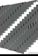 Mexen Velar L Duo paravan de cadă 2-canate glisant 160 x 150 cm, grafit, gri armat periat - 896-160-003-42-66