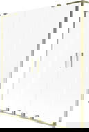 Mexen Velar L Duo paravan cadă cu 2 aripi glisante 140 x 150 cm, brumă, auriu - 896-140-003-32-50