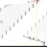 Paravan cadă Mexen Velar L Duo cu 2 uși glisante 140 x 150 cm, mat, cupru periat - 896-140-003-32-65