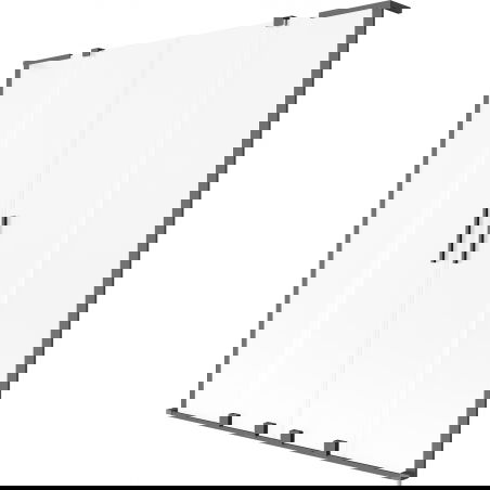 Mexen Velar L Duo paravan de baie cu 2 uși culisante 140 x 150 cm, înghețat, metal pistol - 896-140-003-32-95