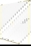 Mexen Velar L Duo kádparaván 2-szárnyú toló 160 x 150 cm, zúzott, arany kefélt - 896-160-003-32-55