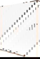 Mexen Velar L Duo 2-paneles tolóajtó kádparaván 160 x 150 cm, matt üveg, rózsaarany - 896-160-003-32-60