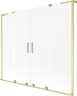 Mexen Velar L Duo paravan cadă, glisant 2 canaturi 170 x 150 cm, înghețat, auriu periat - 896-170-003-32-55