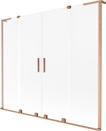 Mexen Velar L Duo paravan cadă 2-panouri glisante 170 x 150 cm, înghețat, cupru periat - 896-170-003-32-65