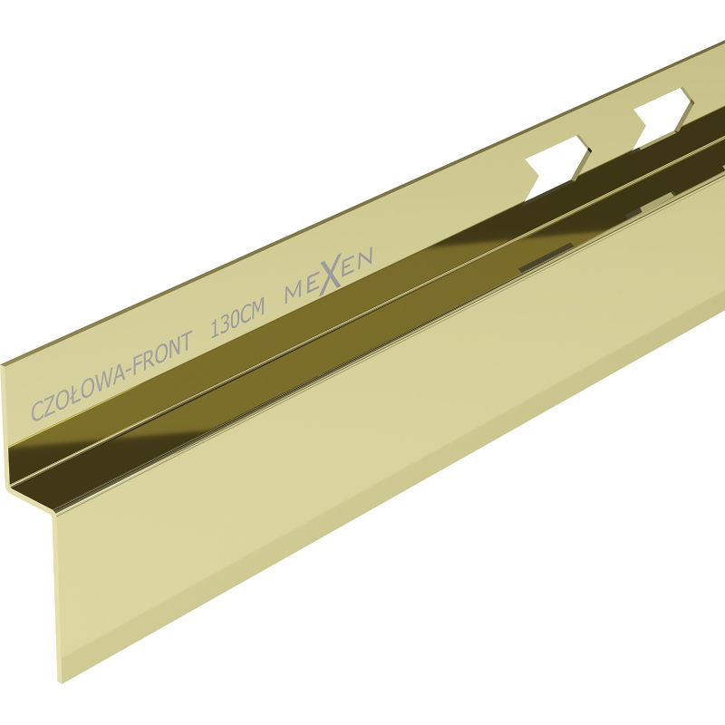 Mexen Line-B listwa brodzikowa czołowa 130 cm, zlată - 185003130U