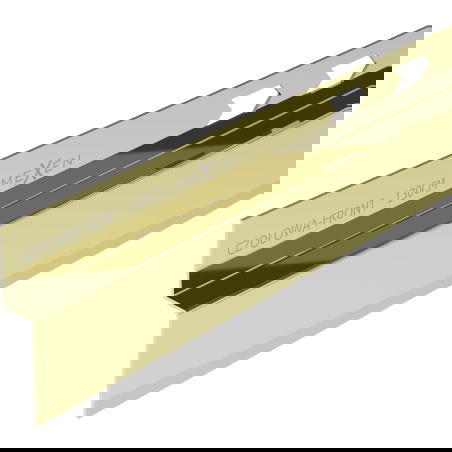 Mexen Line-B elülső zuhanyzószegély 130 cm, arany - 185003130U