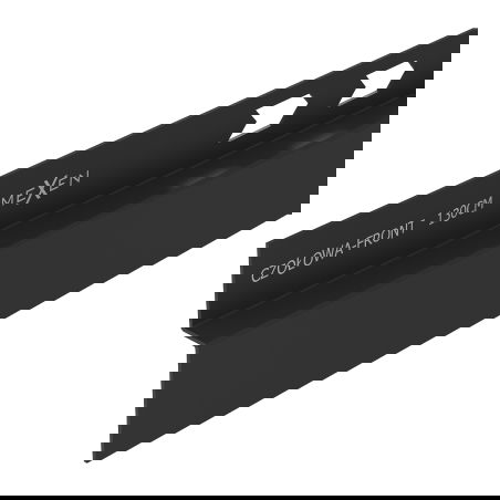 Mexen Line-B șină de duș frontală 130 cm, neagră - 187003130U