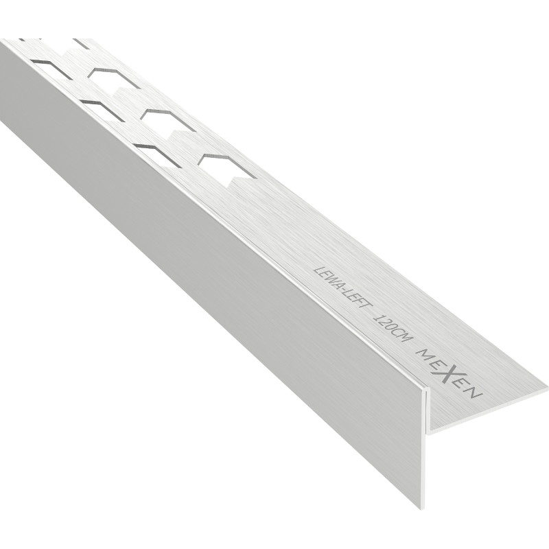 Mexen Line-B plintă înclinată pentru podea 120 cm stânga, inox - 181001120L