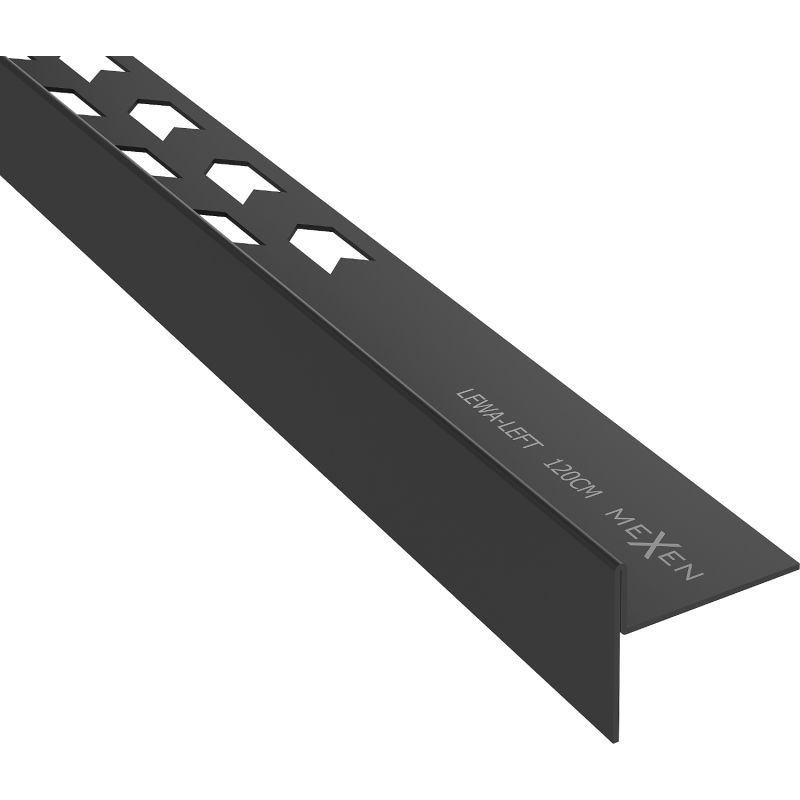 Mexen Line-B listwa de drenaj pentru pardoseală 120 cm stânga, negru - 187001120L
