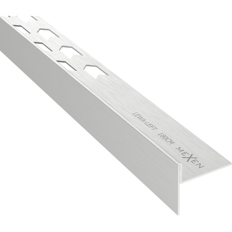Mexen Line-B padlószegély lejtős balos, 180 cm, inox - 181001180L