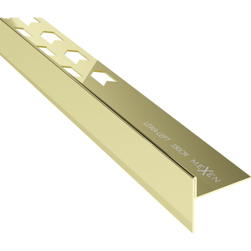 Mexen Line-B listă de scurgere a podelei 180 cm stânga, auriu - 185001180L