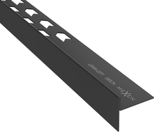 Mexen Line-B plintă înclinată pentru podea 180 cm stânga, neagră - 187001180L