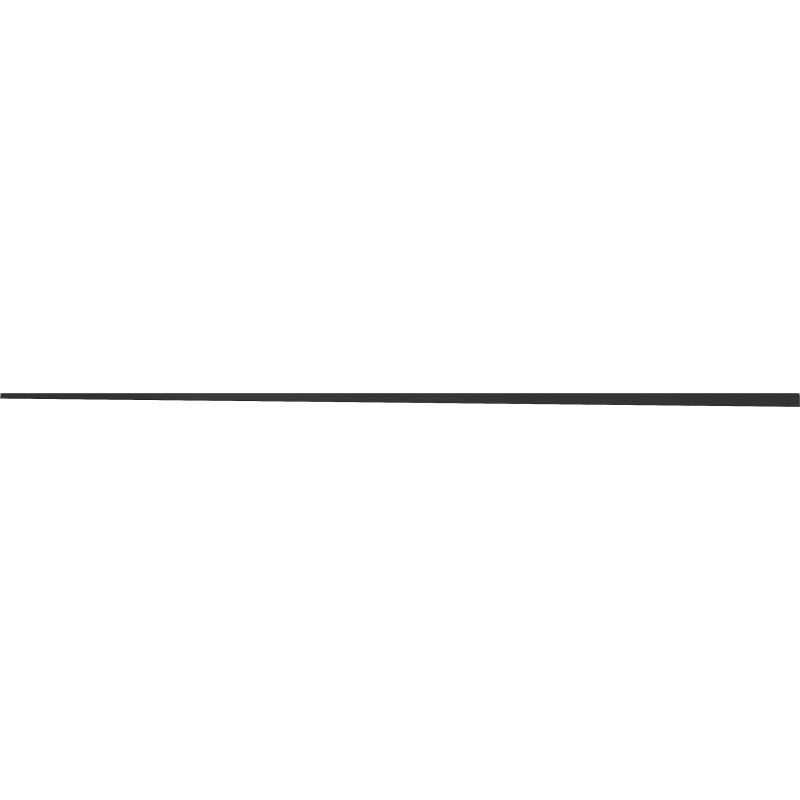 Mexen Line-B plintă înclinată pentru podea 180 cm stânga, neagră - 187001180L