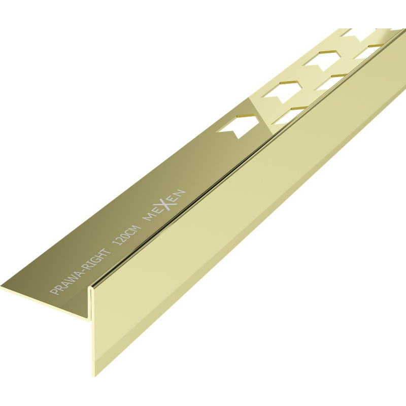 Mexen Line-B listwa spadkowa podłogowa 120 cm dreapta, aurie - 185001120R
