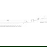 Mexen Line-B listwa de scurgere pentru pardoseală 120 cm dreapta, aurie periată - 185501120R